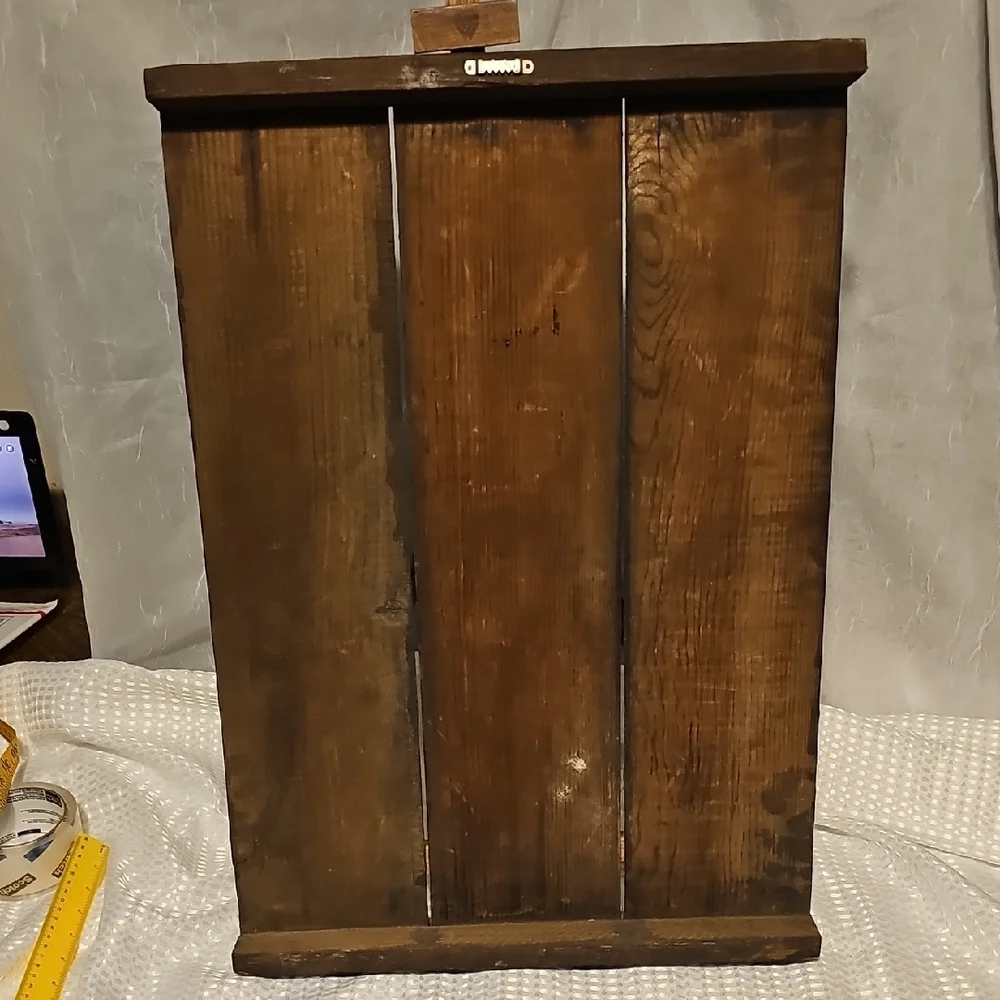 Vintage Pierce Arrow Car Advertisement On Rustic Wood